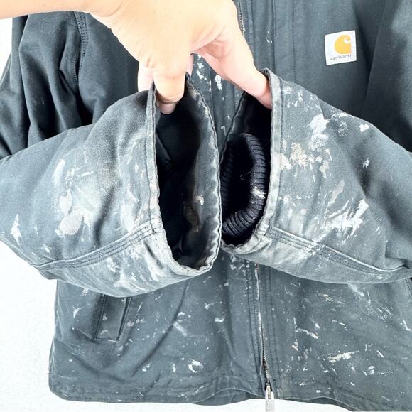Carhartt Thrashed Distressed Full Swing Loose Fit Quick Duck Insulated Jacket L - Picture 6 of 15